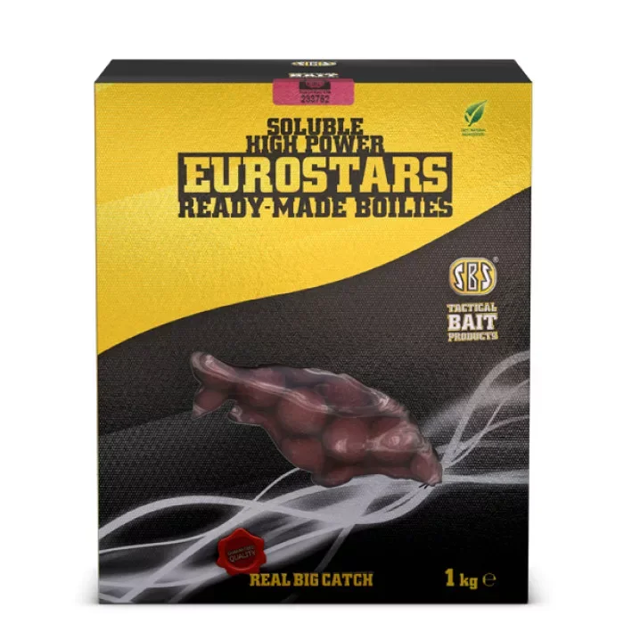 SBS Soluble/Oldódó Eurostar Ready-Made Boilies 1kg Krill & Chili Kedvezmény