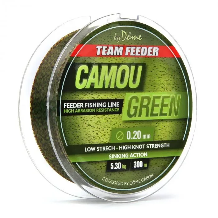 Vedd meg online By Döme Team Feeder Camou Brown Monofil Zsinór 300m 0.22mm 6.2kg