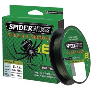 Gyors kiszállítás Spiderwire Stealth Smooth8 Moss Green Fonott Zsinór 150m 0,13mm
