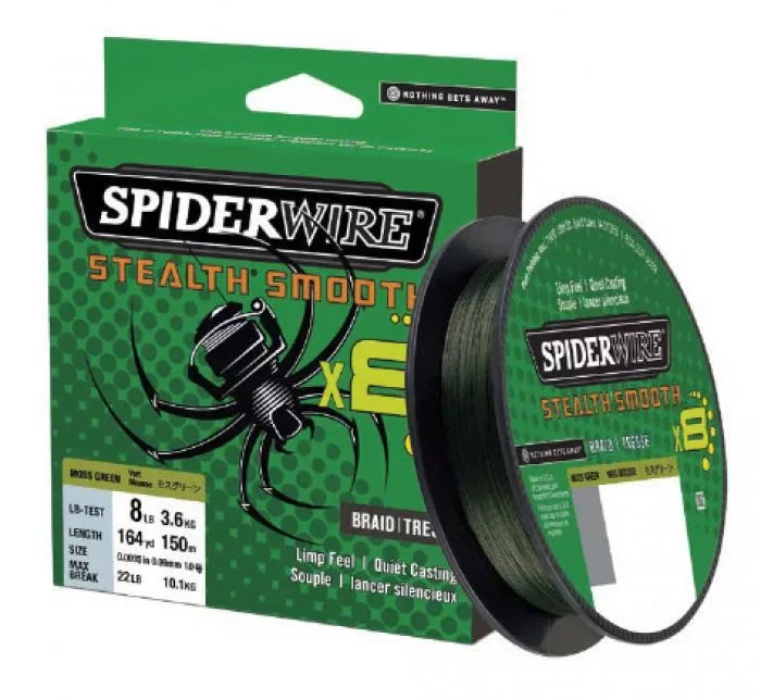 Spiderwire Stealth Smooth8 Moss Green Fonott Zsinór 150m 0,29mm Legkelendőbb