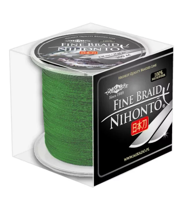 Biztonságos vásárlás Mikado Nihonto Fine Braid Zöld Fonott Zsinór 300m 0,45mm