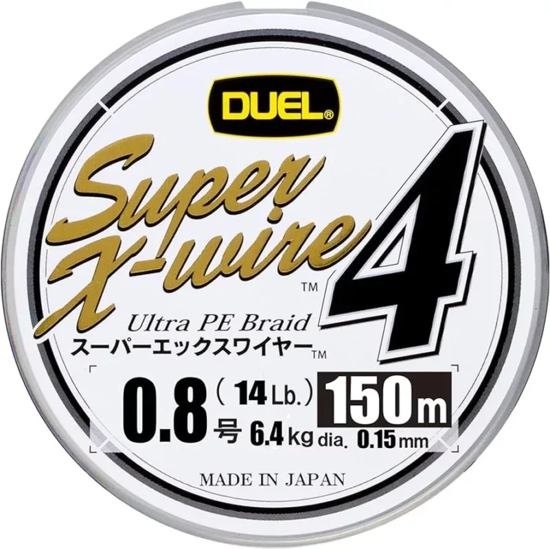 Kedvezményes ár Duel super-x 4 szálas fonott zsinór silver 150m 0,13mm