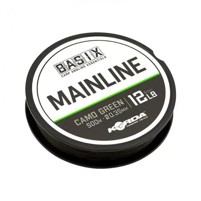 Biztonságos vásárlás Korda Basix Mainline Monofil Zsinór Camo Green 500m 0,35mm