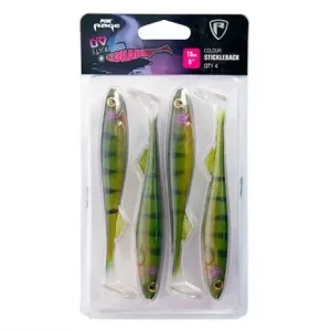 Prémium FOX Rage Slick Shad Stickleback Ultra UV Packs Gumihalak 13cm