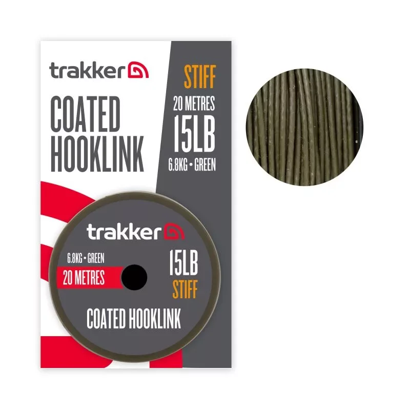 Trakker semi stiff coated bevonatos fonott előkezsinór 20m 25lb 11,3kg Akciós ár