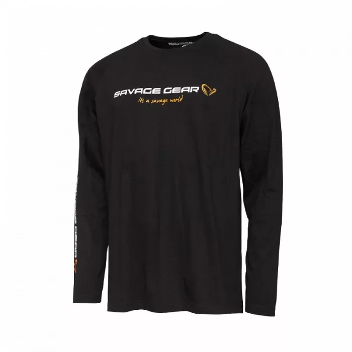 Savage Gear Signature Logo Long Sleeve T-Shirt Hosszú Ujjú Póló M Biztonságos fizetés