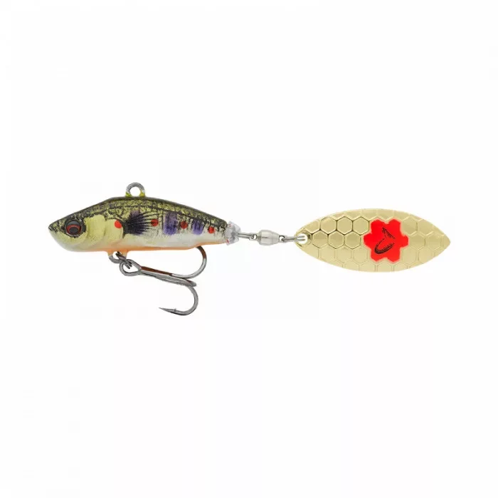Biztonságos fizetés Savage Gear 3D Sticklebait Tails Spin Műcsali 6,5cm 9g Brown Trout Smolt
