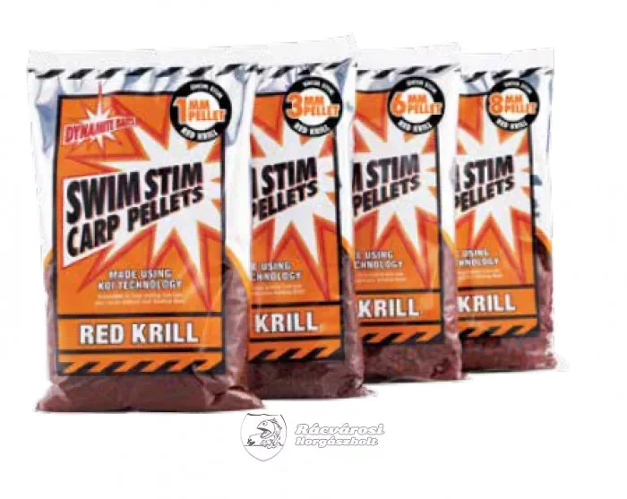 Vedd meg most Dynamite Baits Swim Stim Red Krill Pellet 3mm 900g (DY214)
