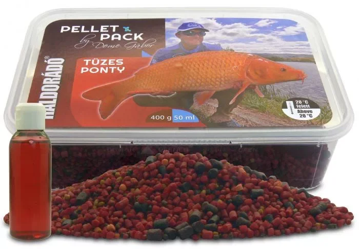 Haldorádó Pellet Pack Pro By Döme Gábor Tüzes Ponty 400g+50ml Korlátozott ajánlat