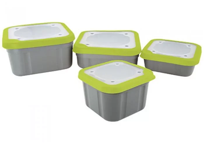 Ajánlat FOX Matrix Grey Lime Bait Boxes Solid Lids 3.3pt Csalis Doboz