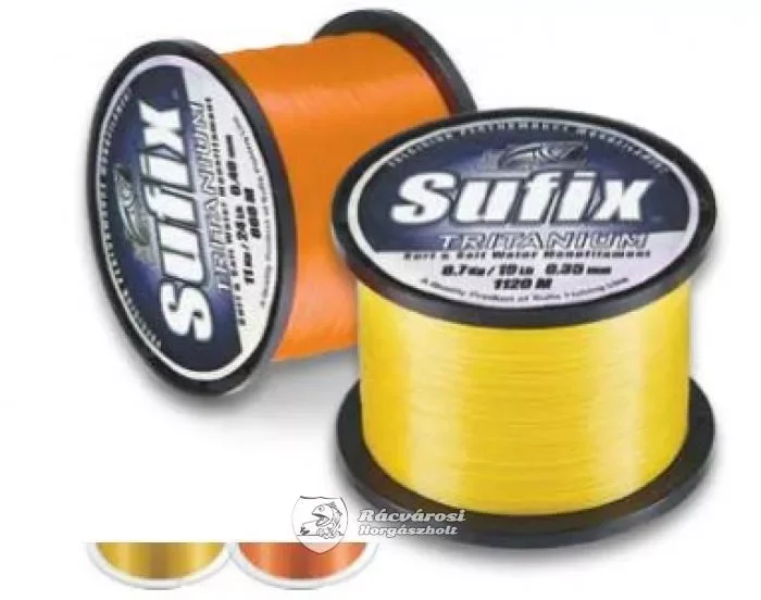 Sufix Tritánium monofil horgász zsinór 1750m 0,28mm Orange Outlet