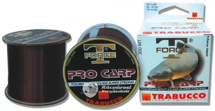 Akció Trabucco T-Force Pro Carp Monofil Pontyozó Horgász Zsinór 300m 0.40mm 21.15kg