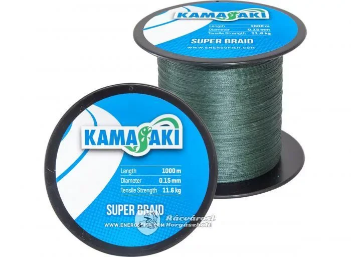 Kamasaki Super Braid 1000m 0,10mm Fonott Horgász Zsinór Vedd meg most
