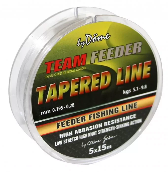 Gyors kiszállítás By Döme Team Feeder Tapered Leader Zsinór 5x15m 0,195-0,28mm