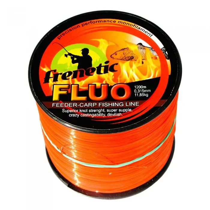 Újdonság Frenetic Fluo Narancssárga Monofil Zsinór 1600m 0,255mm