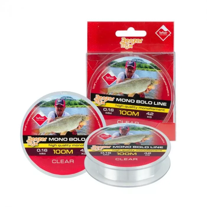 Benzár Mono Bolo Transzparens Zsinór 100m 0.10mm 1.95kg Azonnal elérhető