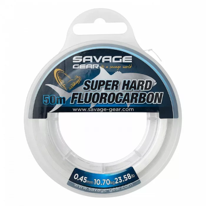 Savage Gear Super Hard Fluorocarbon Zsinór 50m 0,45mm Prémium
