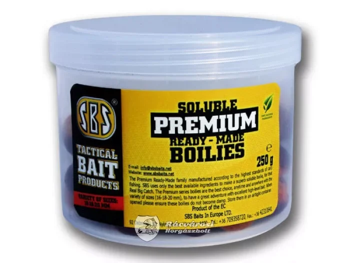 SBS Soluble Premium Ready-Made Boilies 250g 16-20mm M2 Biztonságos fizetés