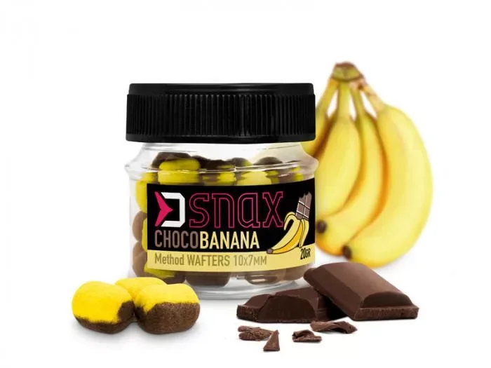 Gyors kiszállítás Delphin D-Snax Wafters Csali 10x7mm 20g Choco-Banana-Csoki-Banán