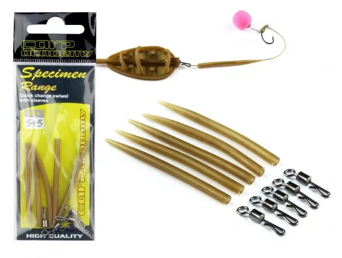 Carp Academy Gyorscsatlakozó Szilikoncsővel XL 5+5db Prémium