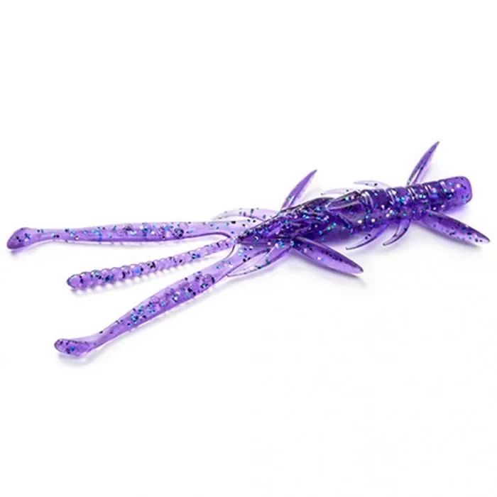 Árengedmény Fishup Shrimp Műcsali 3" Dark Violet/Peacock & Silver
