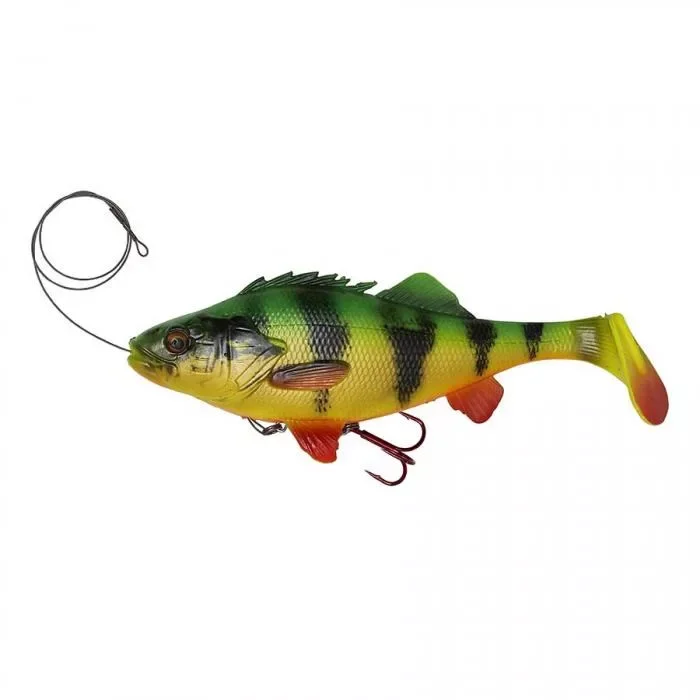 Gyors kiszállítás Savage Gear 4D Perch Shad 12,5cm 25g Firetiger Gumihal