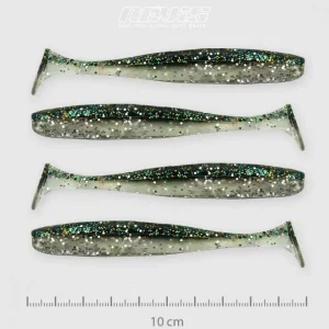 Ajánlat Nevis Vantage Shad Gumihal Zöld Csillám-Fekete-Fehér 10cm