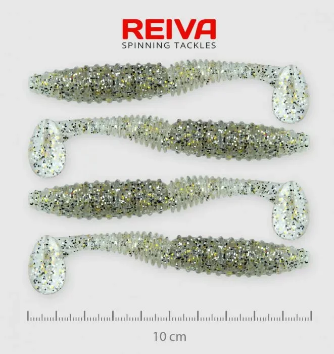 Reiva Zander Power Shad Gumihal Ezüst-Flitter 10cm Expressz szállítás