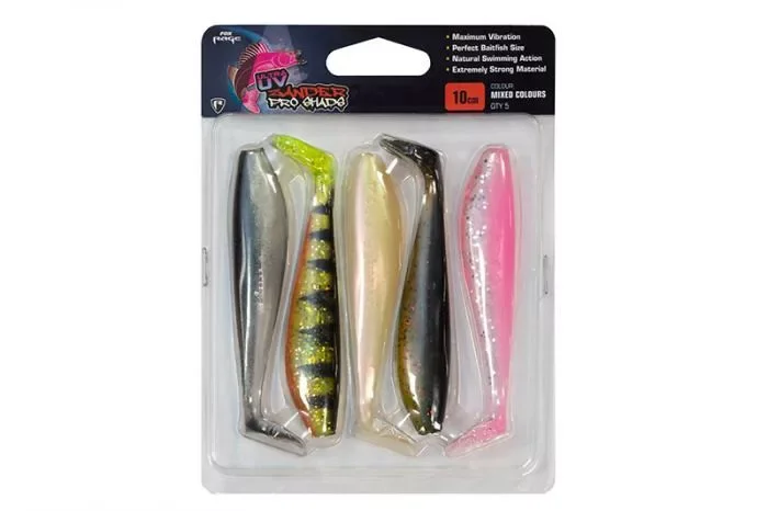 Biztonságos fizetés FOX Rage Zander Pro Shad UV Mixed Colour Pack Gumihalak 7.5cm