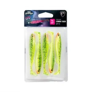 Akció FOX Rage Slick Shad Lemon Tiger Ultra UV Packs Gumihalak 9cm