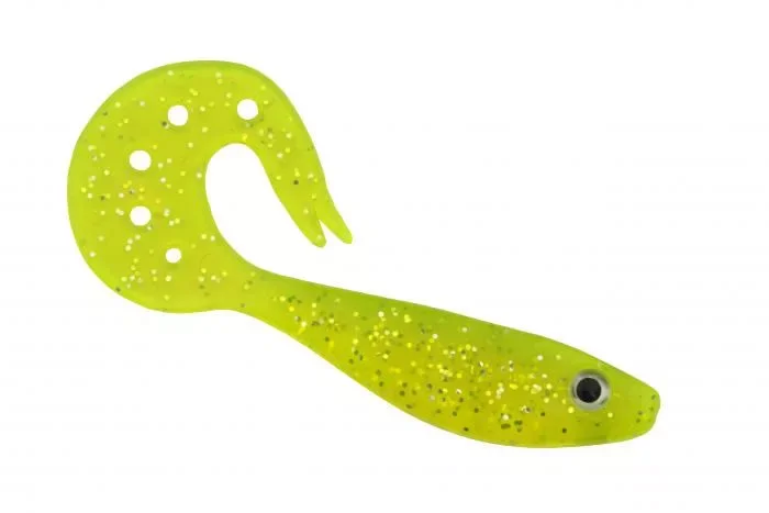 Nevis Twister Shad Vantage Gumihal Sárga-Csillám 9cm Korlátozott ajánlat