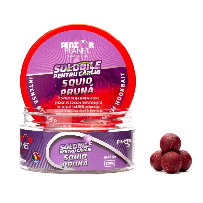 Senzor Planet Boilies tintahal-szilva 16-18mm oldódó Expressz szállítás