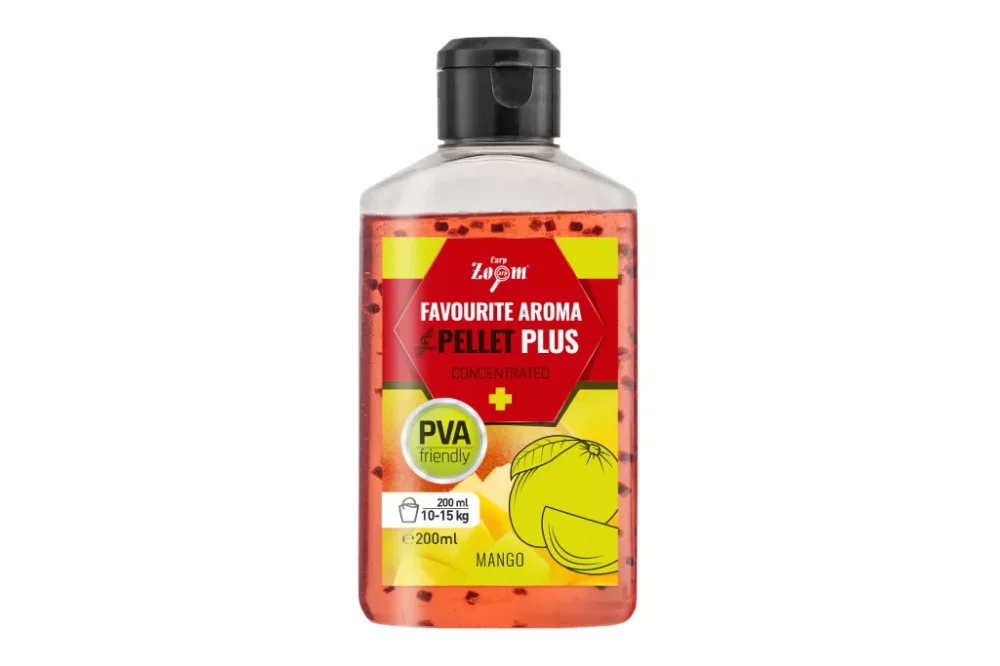 Bestseller Carp zoom favourite folyékony aroma pellettel 200ml mangó