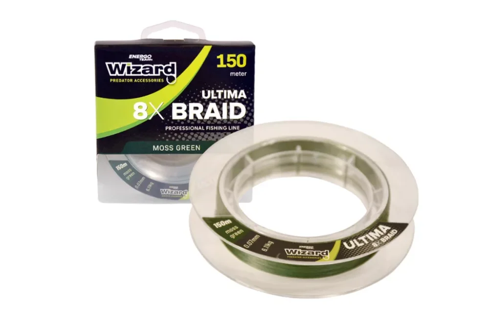 Wizard ultima 8x braid moss green fonott horgász zsinór 150m 0,07mm Ajánlat