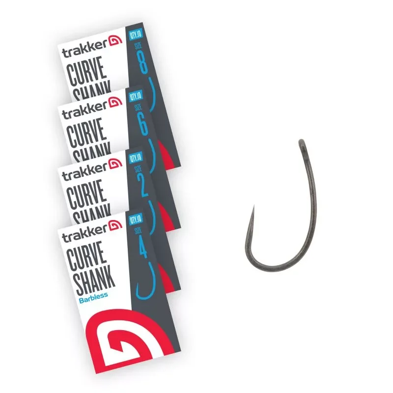 Bestseller Trakker curve shank barbless szakáll nélküli horog 2