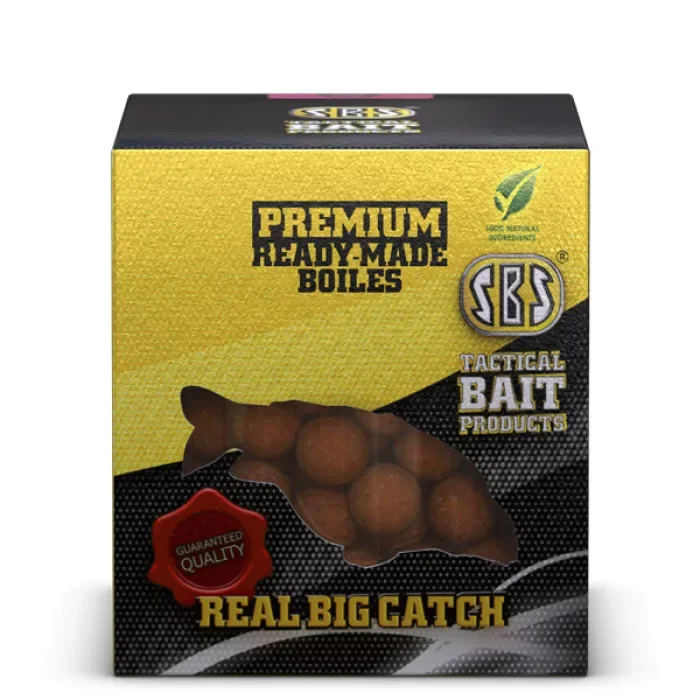 Outlet SBS Premium Ready-Made Boilies 150g Krill & Halibut 20mm
