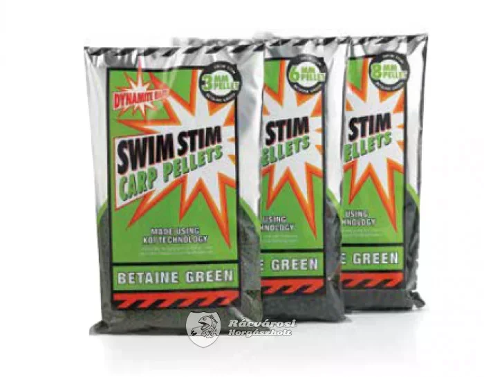 Akció Dynamite Baits Swim Stim Betaine Green Pellet 6mm 900g (DY101)
