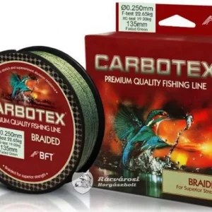 Carbotex Braided fonott horgász zsinór 135m 0,40mm Rendeld meg most