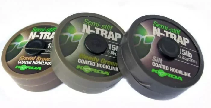 Korda N-Trap Semi-Stiff Előkezsinór Silt 20m 15lb Outlet