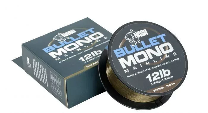 Nash Bullet Mono Monofil Zsinór Brown 1000m 0,33mm Különleges ajánlat