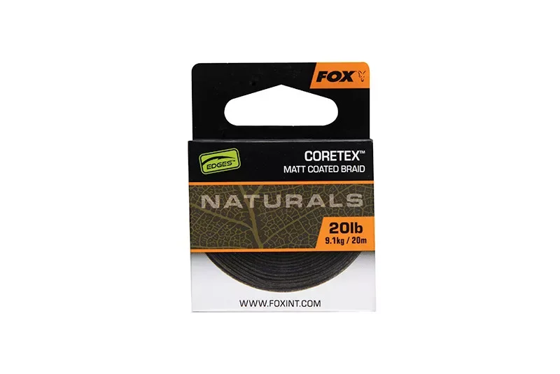 Alacsony ár Fox edges naturals coretex fonott előkezsinór 20m 20lb