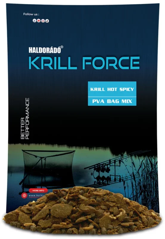 Haldorádó krill force pva bag mix krill hot spicy 600g Akciós ár