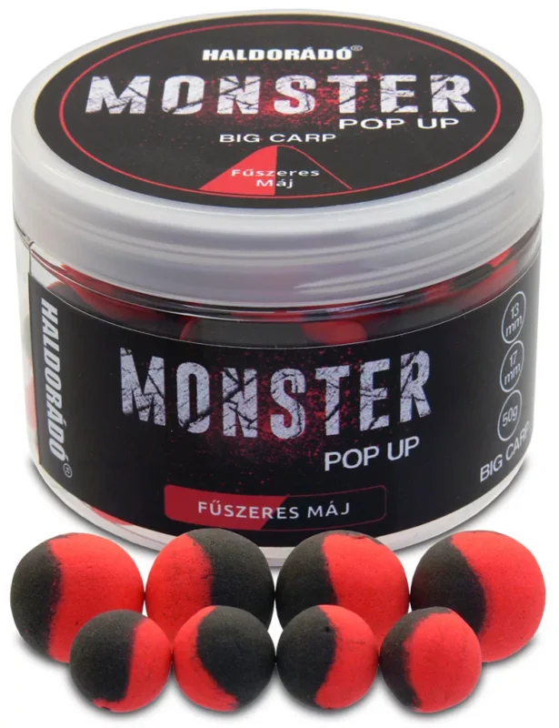 Azonnal elérhető Haldorádó Monster Pop Up Big Carp 13,17mm fűszeres máj