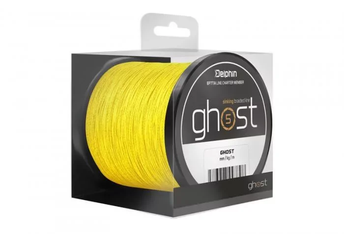 Biztonságos fizetés Delphin Ghost 4+1 Fonott Zsinór Sárga 300m 0,18mm