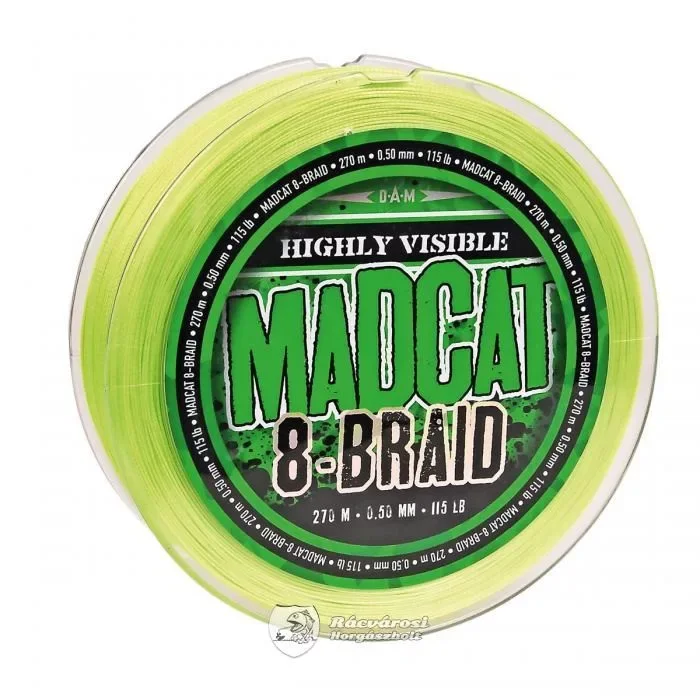 Akciós ár MadCat 8-Braid 270m 0,50mm Fonott Horgász Zsinór