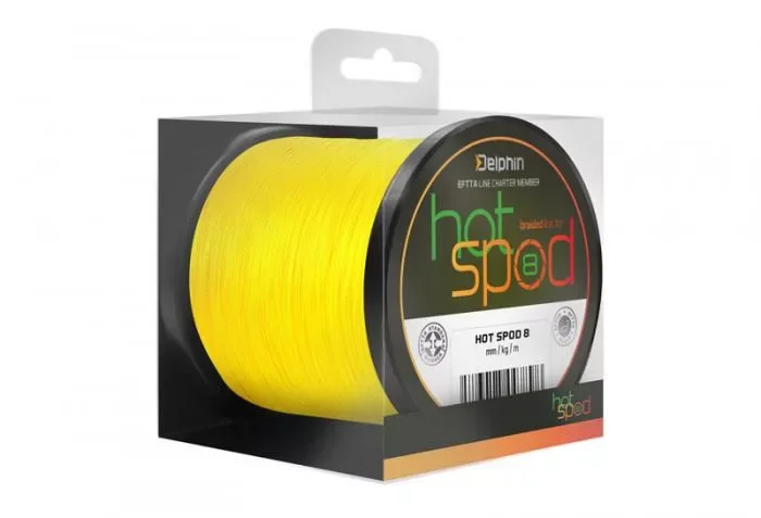 Delphin HotSPOD8 Szálas Zsinór Sárga 300m 0,14mm Azonnali szállítás