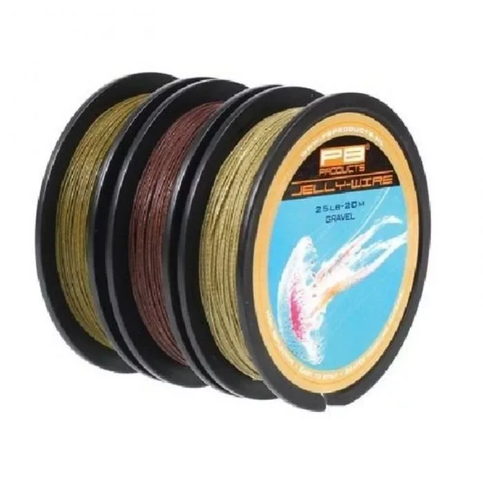 Legjobb ár PB Product Jelly Wire Előkezsinór 20m 25lb Silt