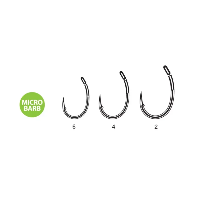 Biztonságos vásárlás Carp spirit round curve B micro barb horog 2-es