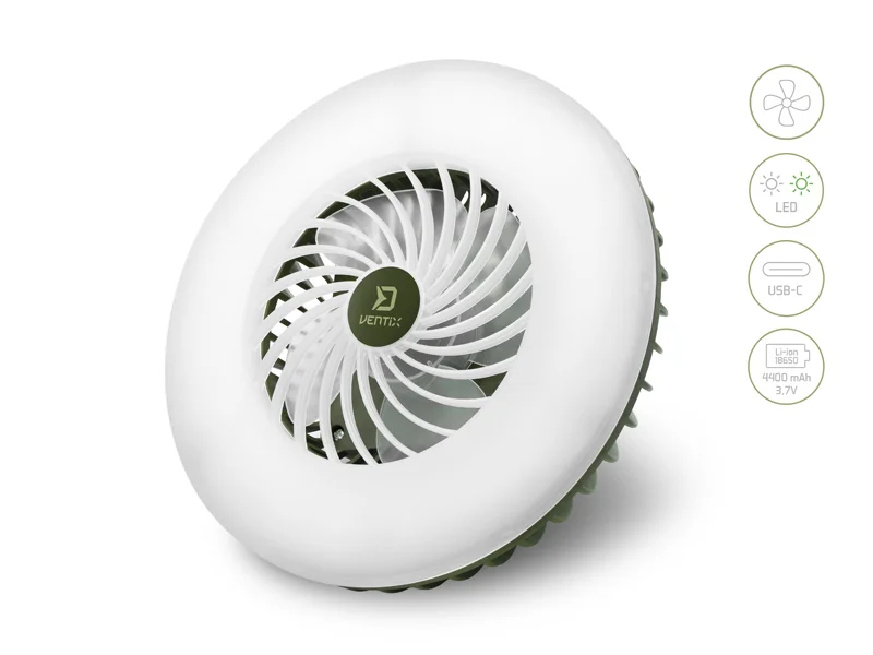 Delphin – Ventix Ventilátor világítással 7W/4400mAh Legjobb ár