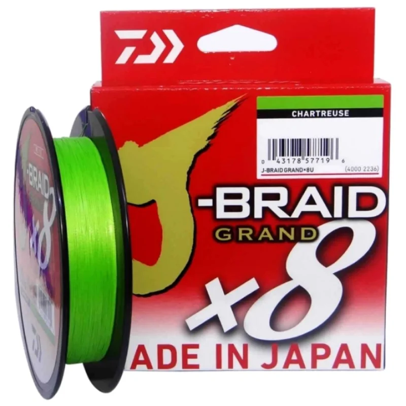 Daiwa J-Braid Grand 8X méret 0,13 135mt Chartreuse Árengedmény